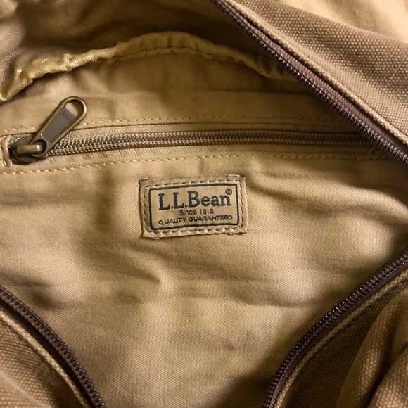 L.L. Bean canvas satchel (brown) - Picture 4 of 8